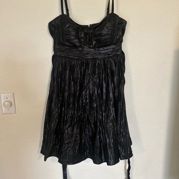 City Triangles Size 9 Sexy black babydoll dress shiny Y2k gothic - Picture 1 of 12